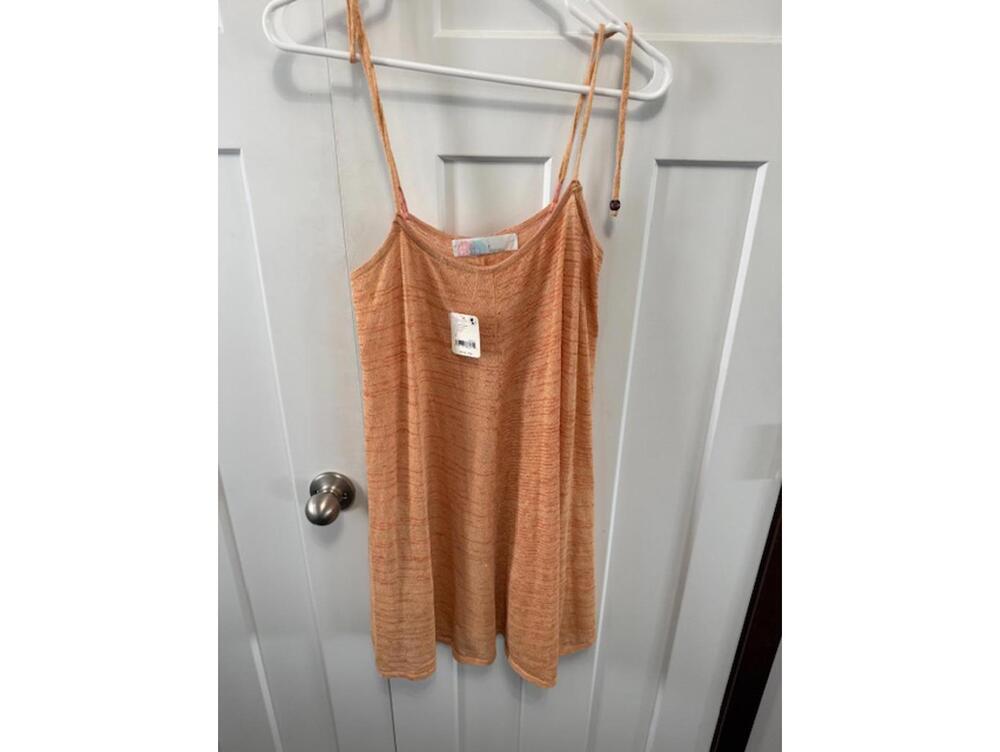 Free People Beach top Romera Sweater Tunic in coral size small oversized NWT